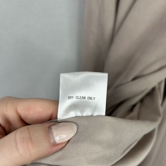 Birdy Grey Womens Dress Large Pink Cowl Flowy Side Slit Gown Formal Bridesmaid - Picture 6 of 11